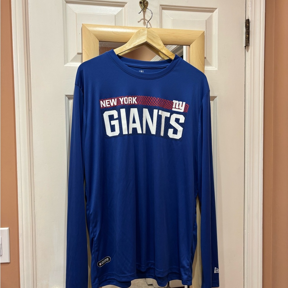 NWT New York Giants New Era Long Sleeve Performance Shirt - XL